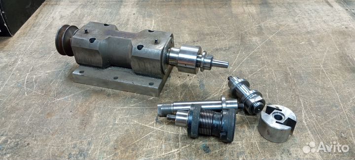 Фрезерная головка под патрон, набор цанг, валы