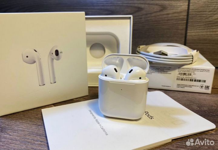 Беспроводные наушники apple airpods 2