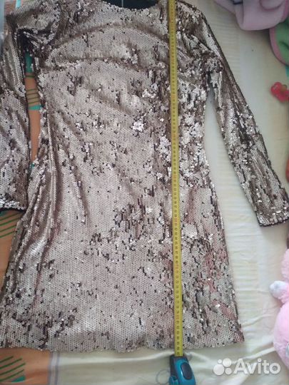 Платье с пайетками 46-48 размер