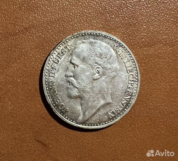 1 Крона 1904 Лихтенштейн KM# 2