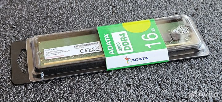Оперативная память PC4 DDR4 16Gb 3200MHz adata