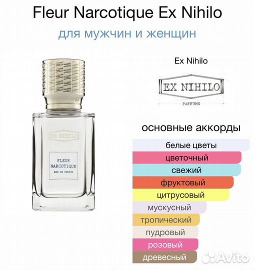 Ex Nihilo Fleur Narcotique 50 ml Оригинал