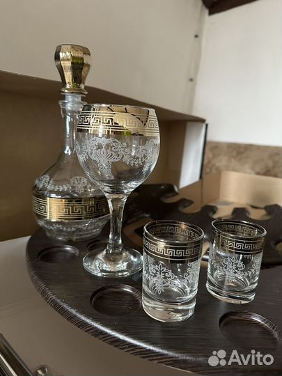 Набор рюмок подарочный,Гусь хрустальный 