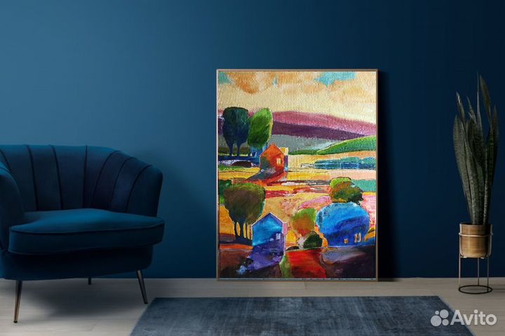 Картина маслом на холсте пейзаж