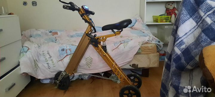 Самокат детский складной электро