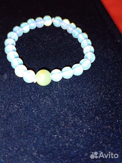 Браслет лунный камень и авантюрин