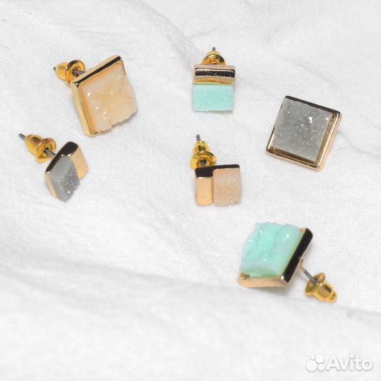 Серьги минералы