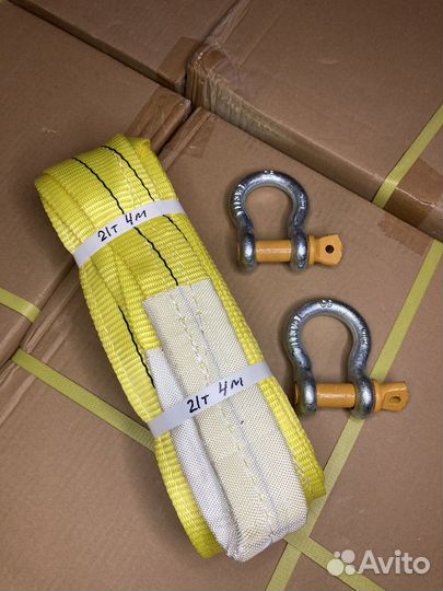 Трос грузовой буксировочный 21т 4м скоба-скоба
