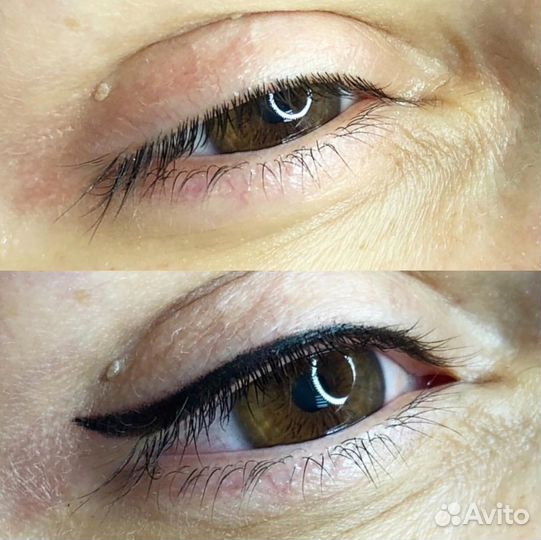 Микроблейдинг, сухая тень, напыление