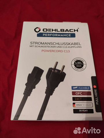 Oehlbach Performance Powercord C13