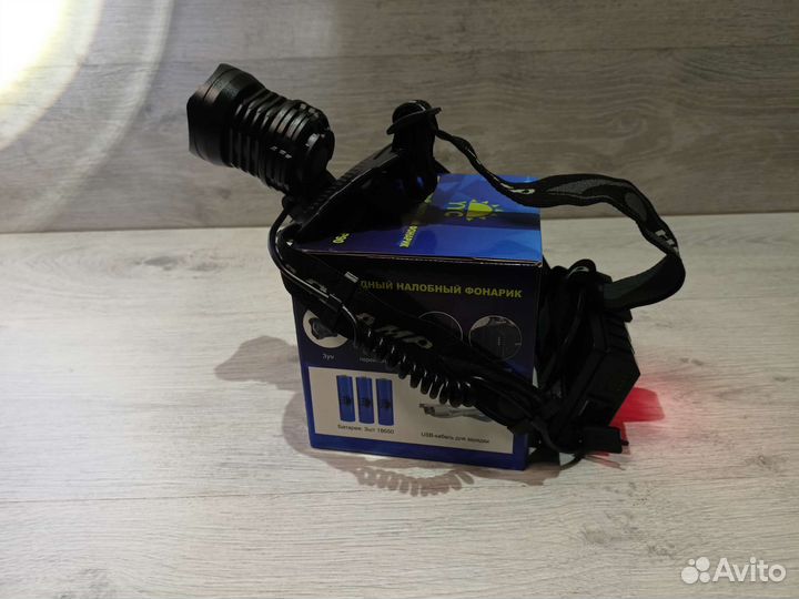 Светодиодный мощный налобный фонарь