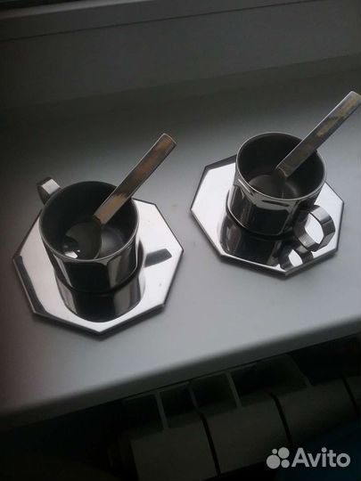 Цептер 2 пары чашек с блюдцем для кофе