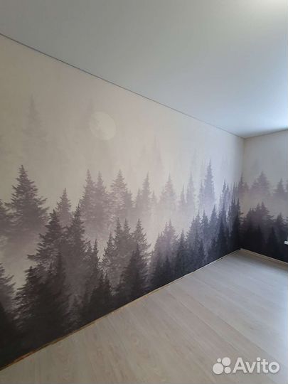 Поклейка обоев