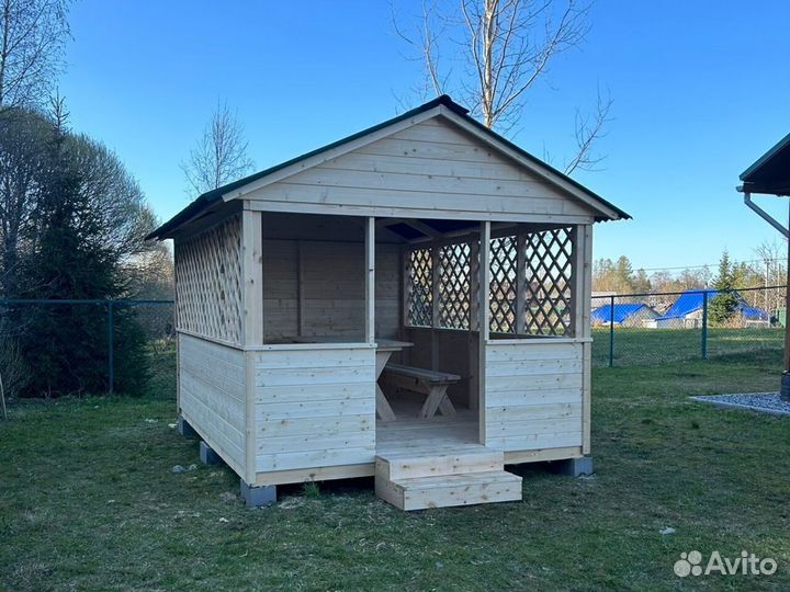 Беседка дачная. Сборка бесплатно