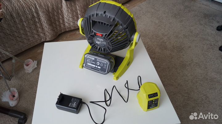 Вентилятор Ryobi ONE+ Аккумулятор Ryobi RB18L50 +