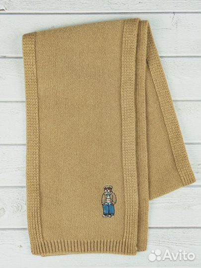 Премиум женский шарф с мишкой Polo Ralph Lauren