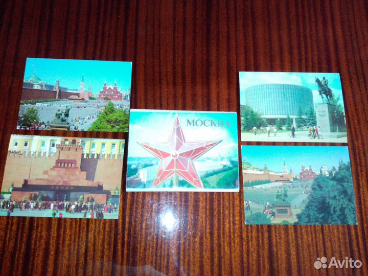 Комплекты фотооткрыток СССР о Москве