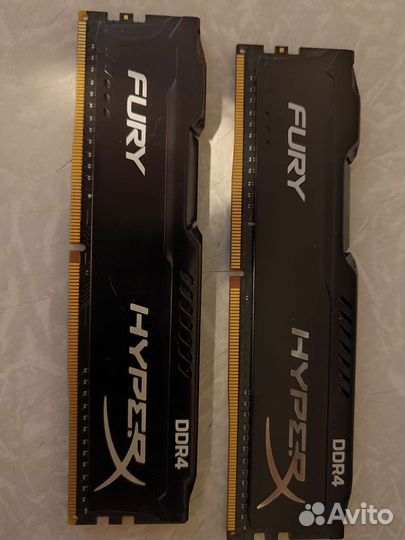 Оперативная память ddr4 2x4 Gb Kingston hyperX