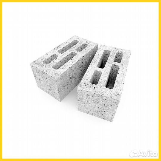Керамзитобетонный блок полнотелый
