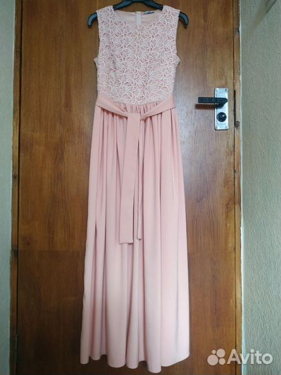 Вечернее праздничное платье в пол на выпускной