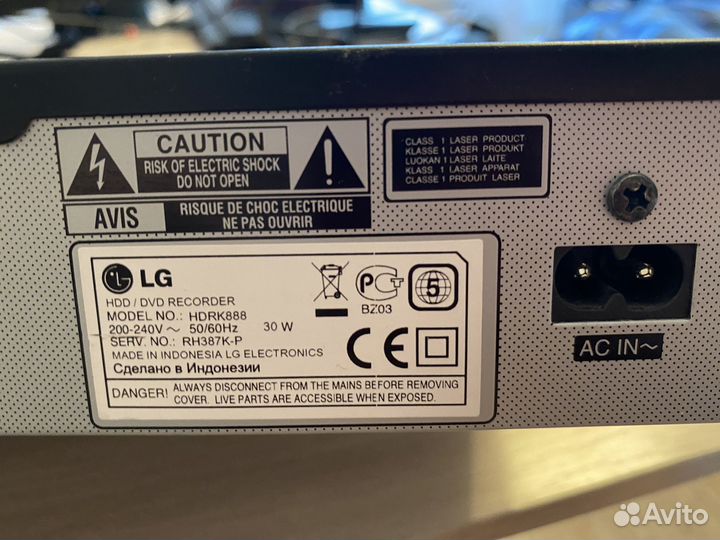 LG DVD-recorder DVD-проигрыватель