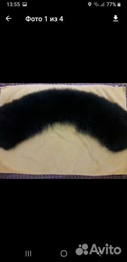 Меховой воротник песец