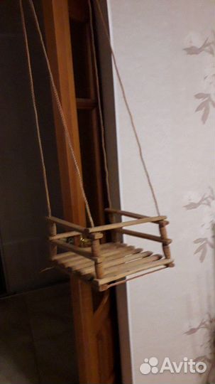 Качели деревянные