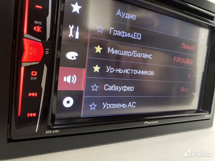 Автомагнитола Pioneer AVH-A101 с Bluetooth 2din