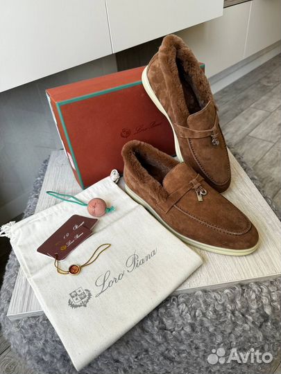 Loro Piano лоферы с мехом