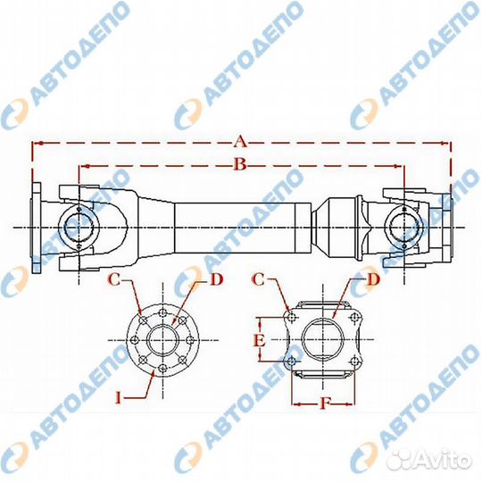 Карданный вал hino хино