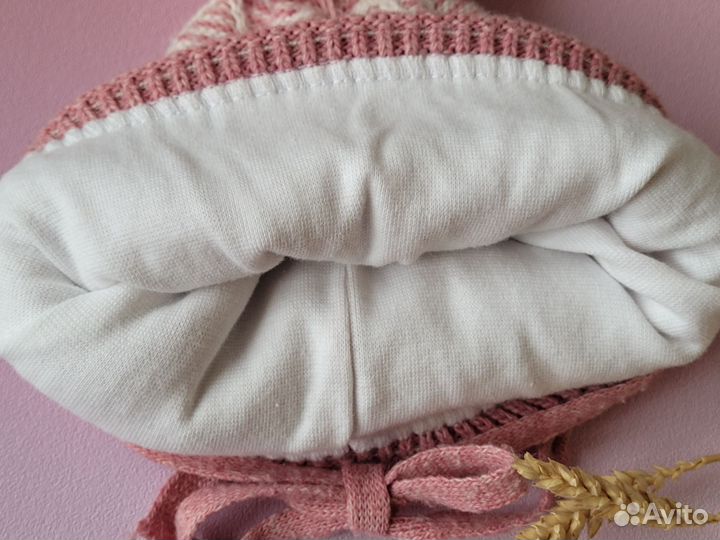 Шапка для девочки пакетом 46 48 50
