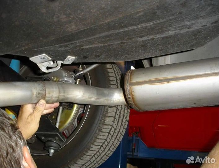 Замена глушителя BMW 7 серии 2012-2015