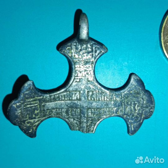 Серебряный крест большой 17-18 век