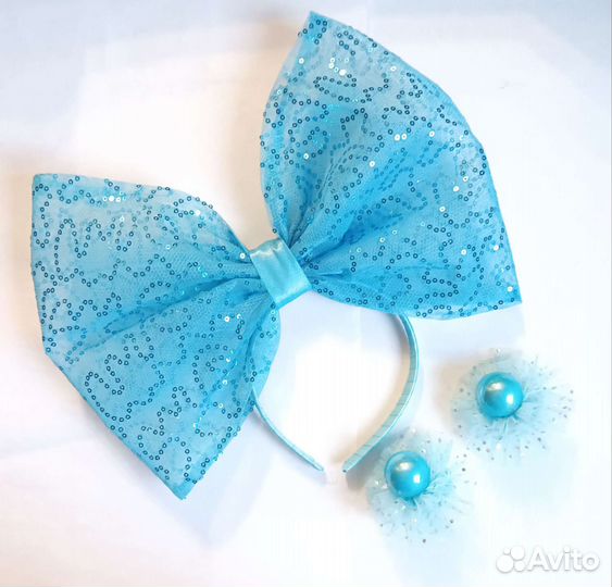 Большой бант на ободке Мальвина