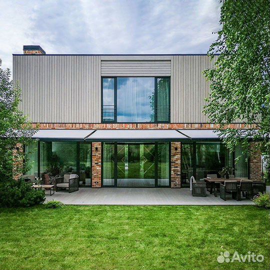 Маркиза кассетного типа большой ширины