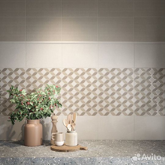 Плитка облицовочная Kerama Marazzi Орсони серая рельеф 300x200x8,6 мм (20 шт.1,2 кв.м)