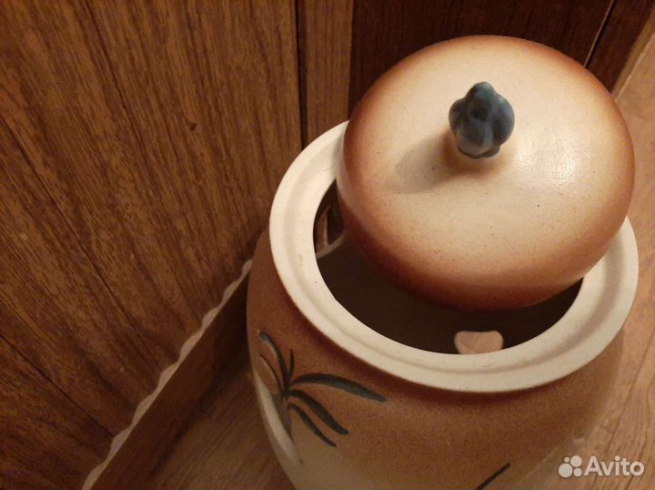 Банка под чеснок большая новая керамика большая