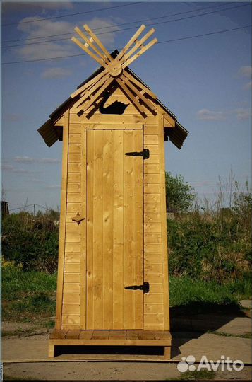 Уличный туалет деревянный чпм 624