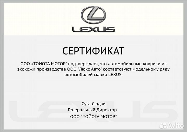 3D Коврики Lexus LX 570 Экокожа Салон Багажник