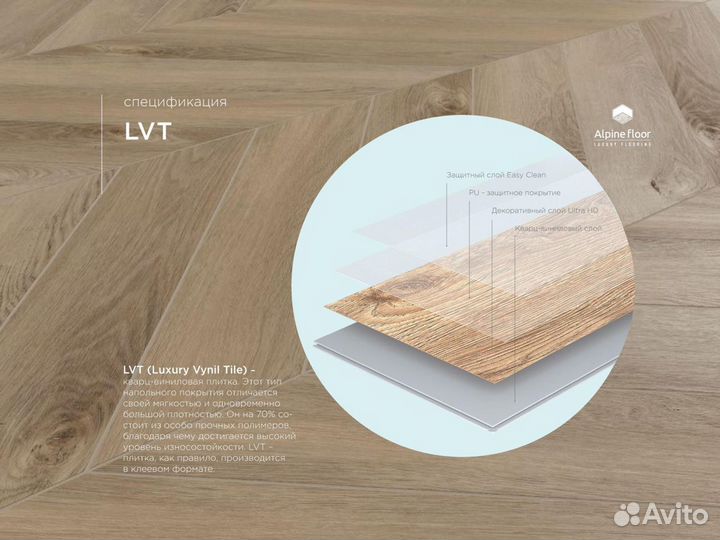 Кварцвиниловая плитка ECO 20-8 Дуб Исида