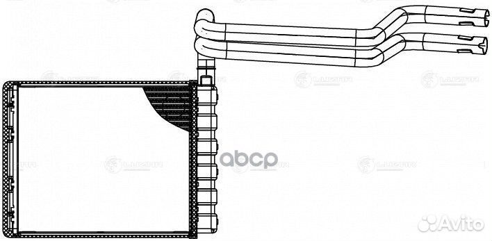 Радиатор печки LRH1075 luzar
