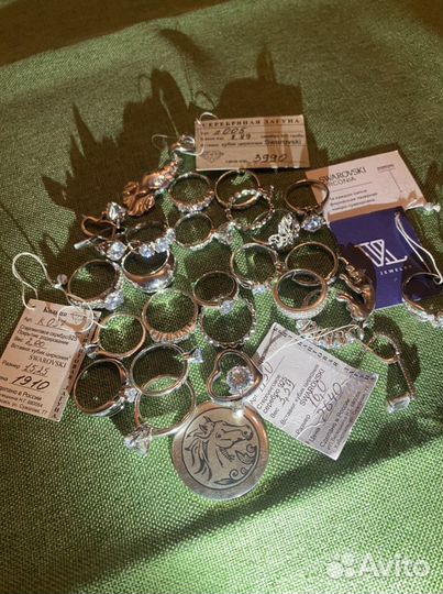 Кольца серебряные