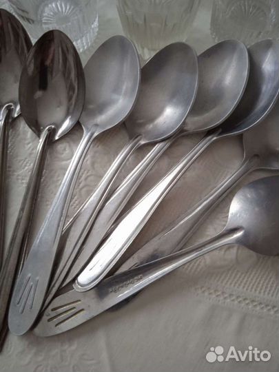 Стаканы, ложки СССР