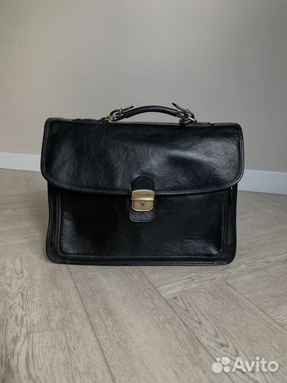 Мужская кожаная сумка портфель Francesco Molinary