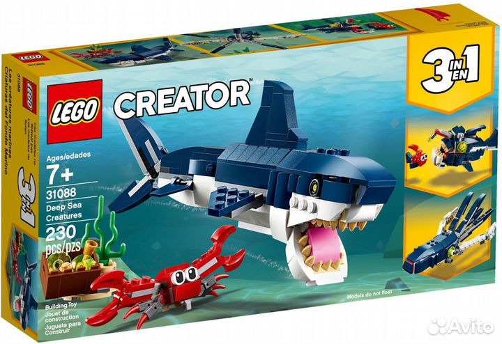 Lego creator 3 в 1 31011,и31088, 31004