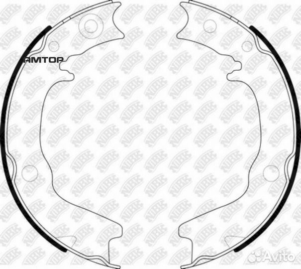 Nibk FN6704 FN6704 nibk Колодки тормозные стояночн