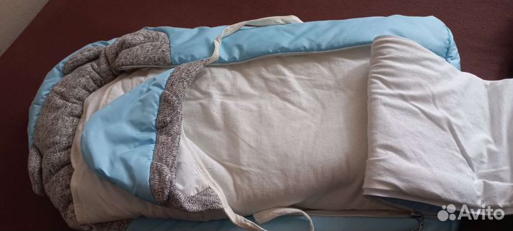 Конверт на выписку для мальчика и одеяло