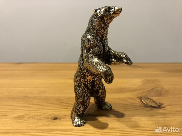 Фигурка Медведь в стойке бронза