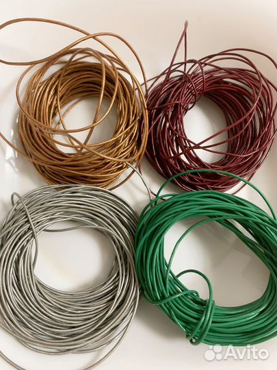 Кожаные шнуры бронь