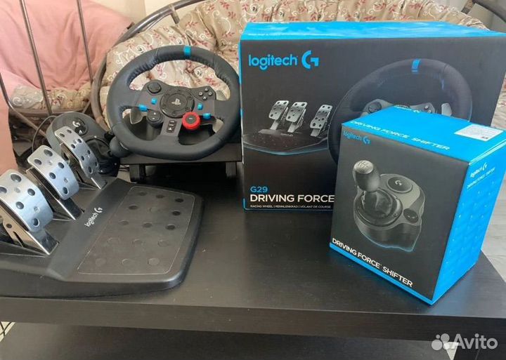 Игровой руль logitech g29 с кпп шифтером